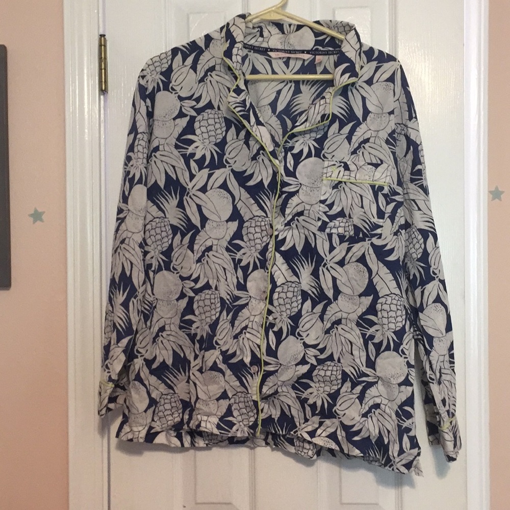 Victoria Secret Pinapple Pajama Shirt